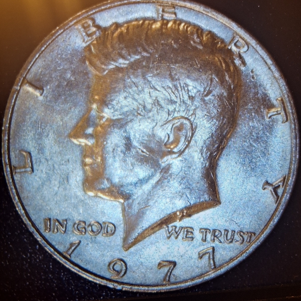 1977 Kennedy Half Dollar DD error Coin - Picture 1 of 5